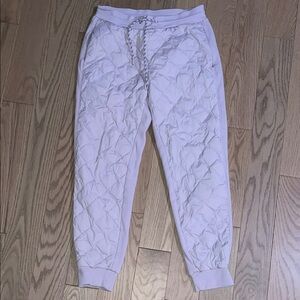 Athleta Lavender Fleece-Lined Pants